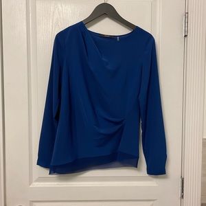 NWOT Tahari Blue Blouse Size XS